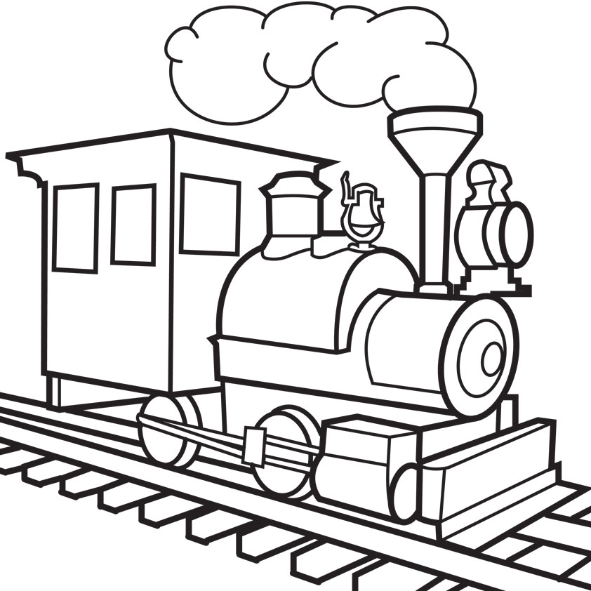 Train Line Drawing - ClipArt Best