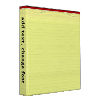 Lined Paper 3 Ring Binders | Zazzle