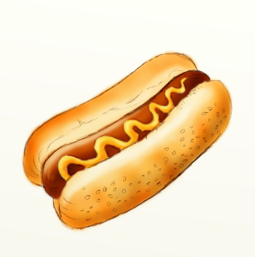 Hot dog clipart