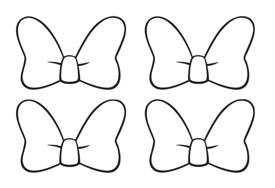 mickey mouse bow tie template