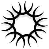 Spirally design element, abstract geometric motif, symbol, logo ...