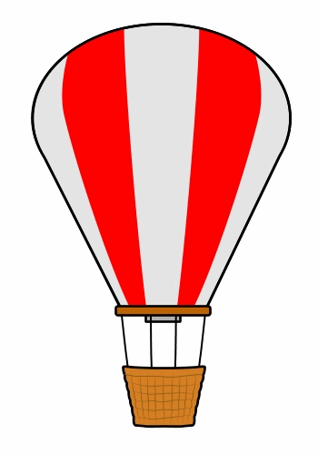 Drawing a cartoon balloon