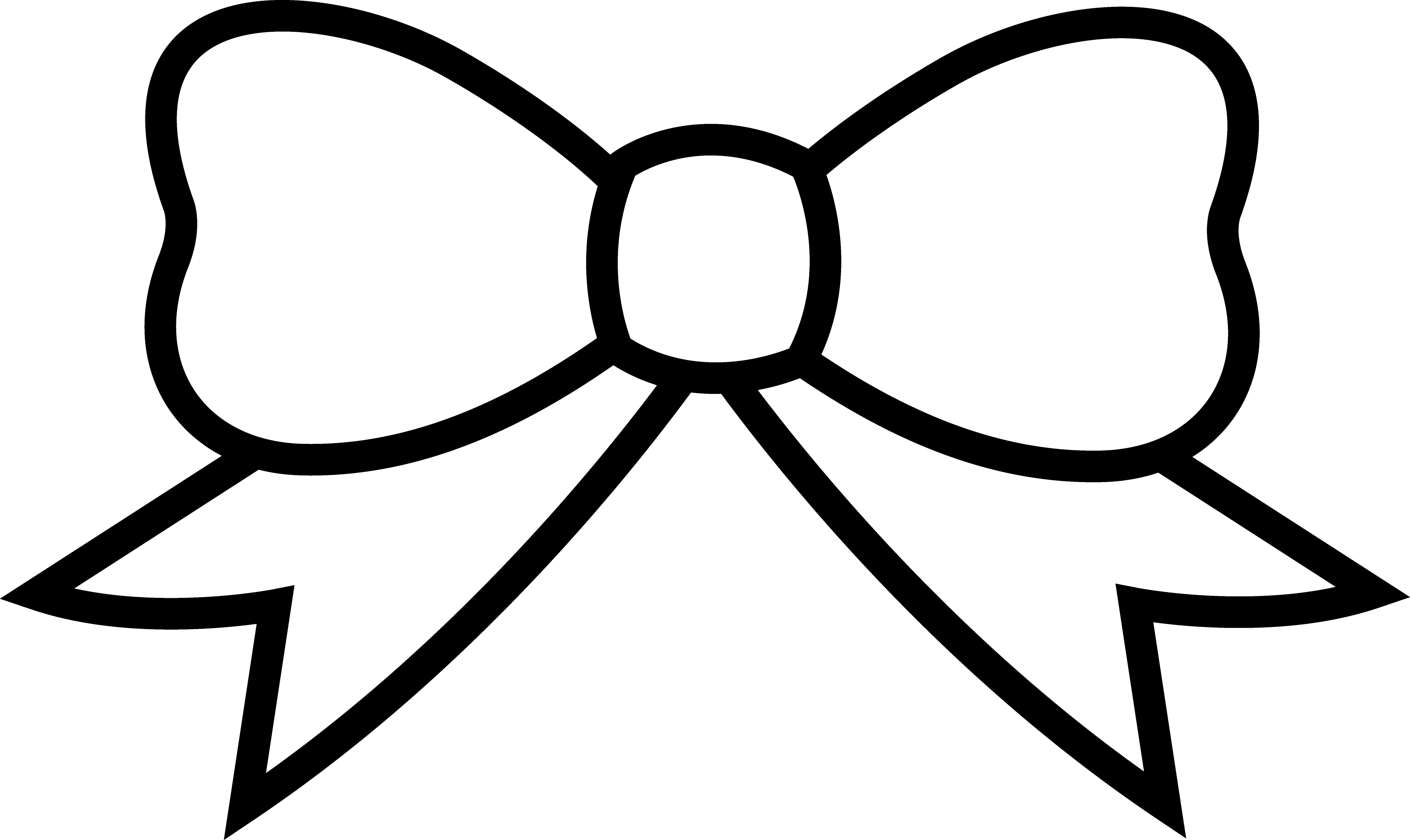 White ribbon bow clipart - ClipartFox