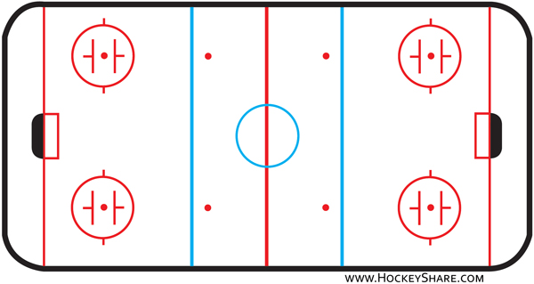 Hockey rink clipart
