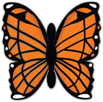 Clip art monarch butterfly