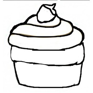 Cupcake Image Outlines - ClipArt Best