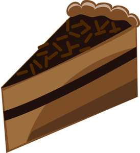 Chocolate cake clipart