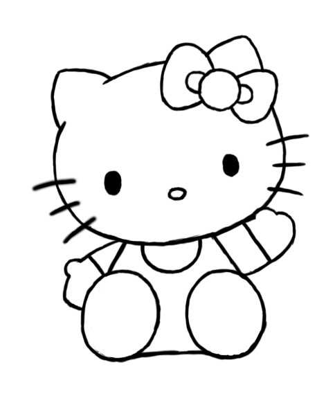 How To Draw Hello Kitty - Draw Central