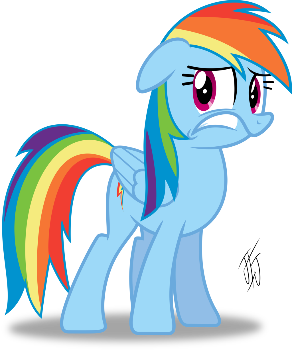 Rainbow Dash Is Scared by MLP-Scribbles on DeviantArt