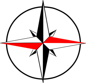 Compass Red Black Clip Art - vector clip art online ...