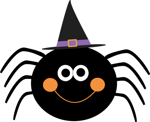 Halloween cute spider clipart