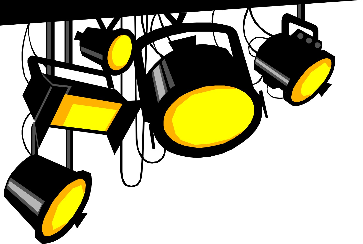 Clipart stage lights