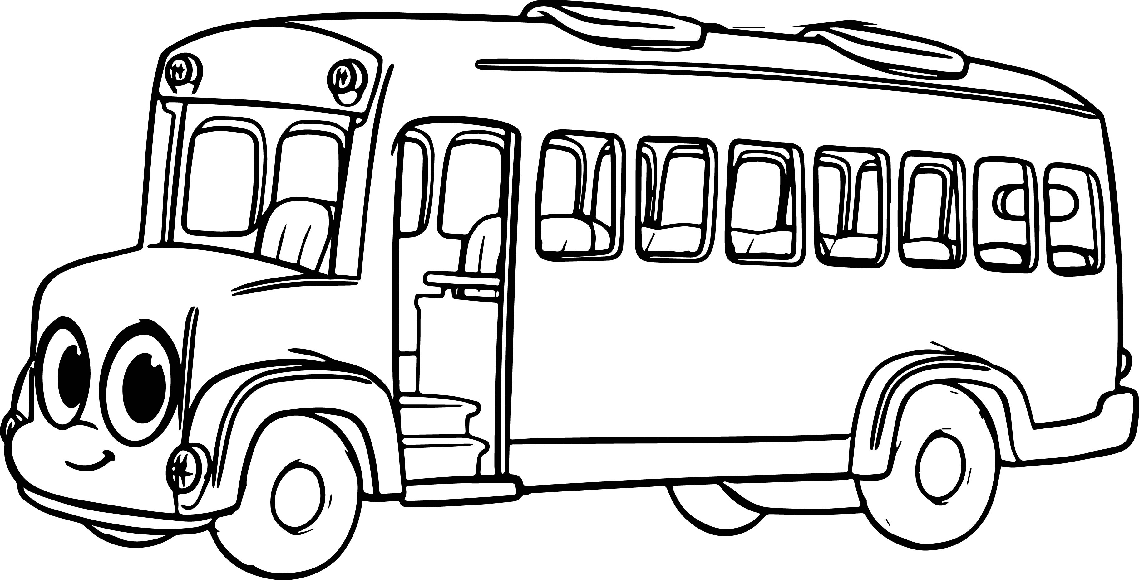 Morphle Cartoon My Cute Bus Coloring Page | Wecoloringpage - ClipArt