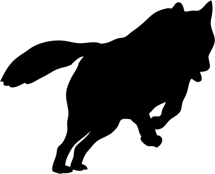 Wolf Silhouette Clip Art - Tumundografico