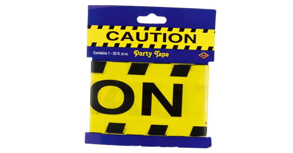 Caution Party Tape- 20' | BirthdayExpress.com