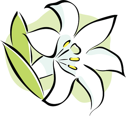 Easter Lily Clip Art, Vector Images & Illustrations