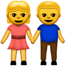 ð??« Man and Woman Holding Hands Emoji (U+1F46B/U+E428)