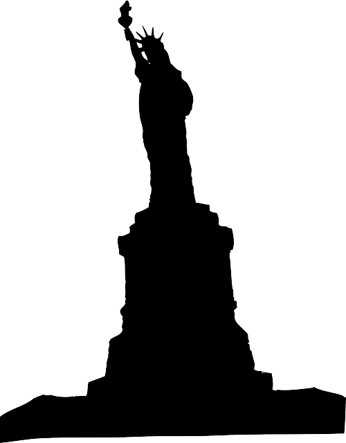 NEW, CITY, BLACK, OUTLINE, DRAWING, LIBERTY, LADY - Public Domain ...