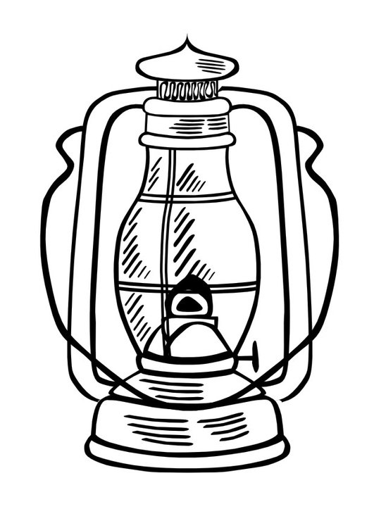 Coloring page oil lamp - img 10013.