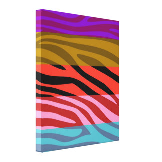 Zebra Stripes Wrapped Canvas Prints | Zazzle