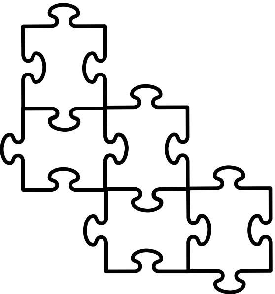 Clipart 5 puzzle pieces