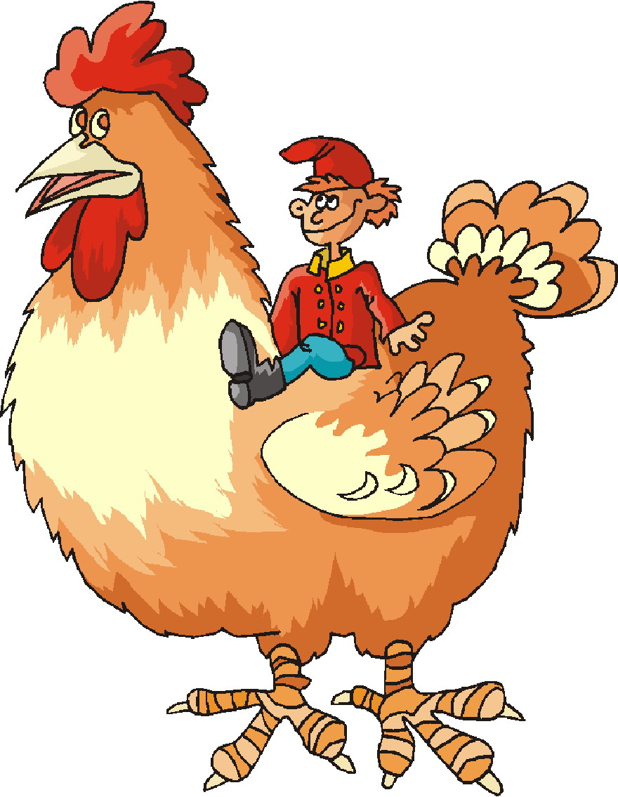 Clip Art - Clip art chickens 005038