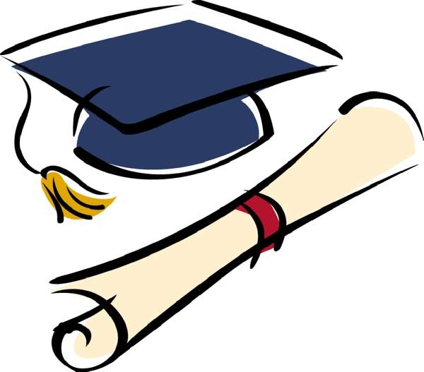 High school graduate clipart