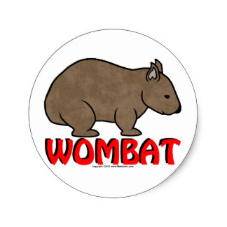 Wombat Stickers | Zazzle