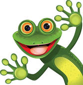Silly frog clipart