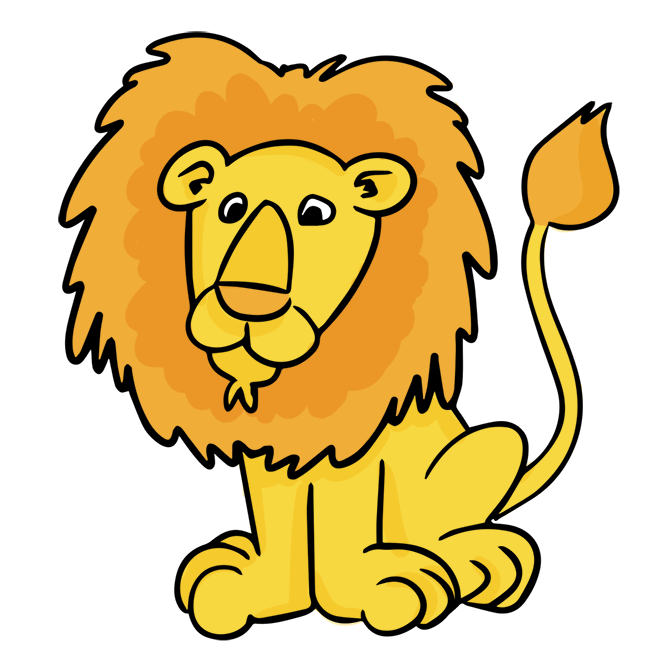 Cartoon Lion Pictures For Kids