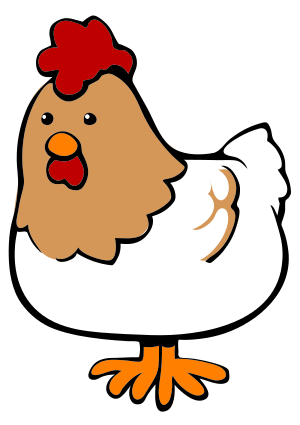 cute animated chickens