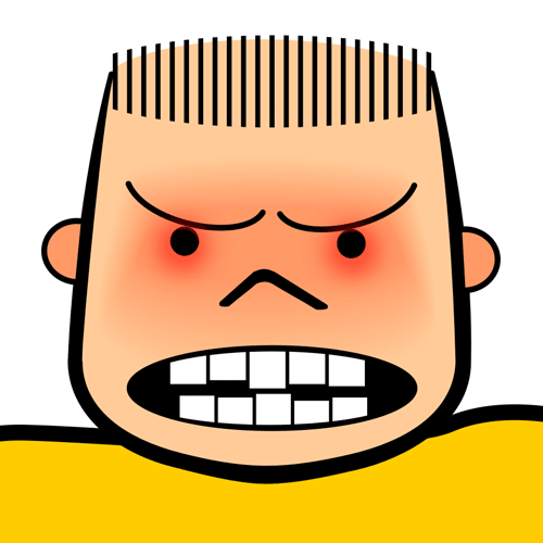 Angry Face Cartoon