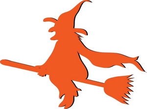 Picture Of Witch Flying On Broom - ClipArt Best