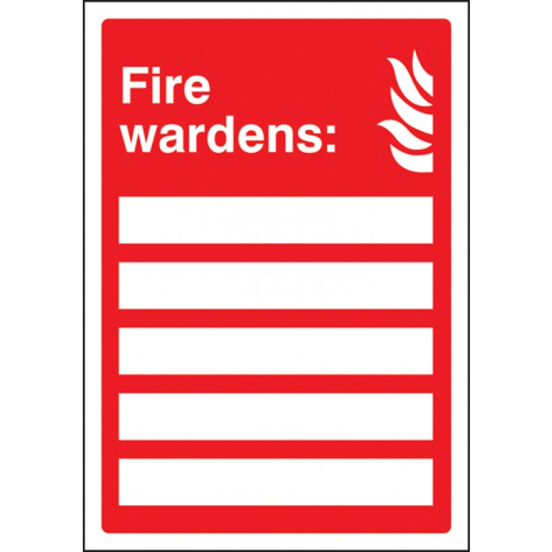 Fire Wardens Signs (with A4 printable inserts) ...