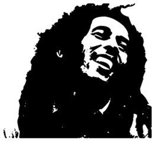 Bob Marley - 23" Die Cut Vinyl Wall Decal Sticker – Blasted Rat