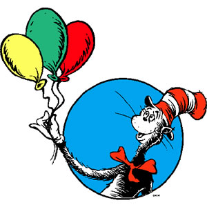 The cat in the hat clipart