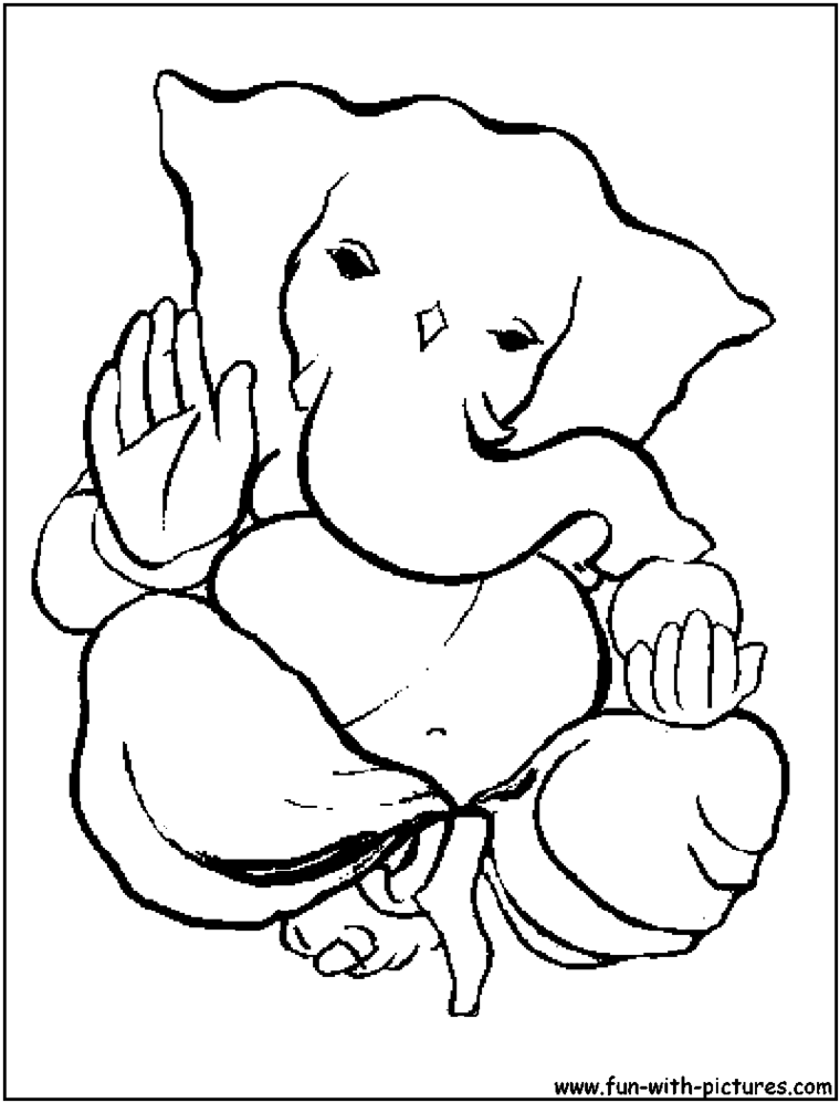 Ganesh Rat Colouring Pages Clipart - Free to use Clip Art Resource