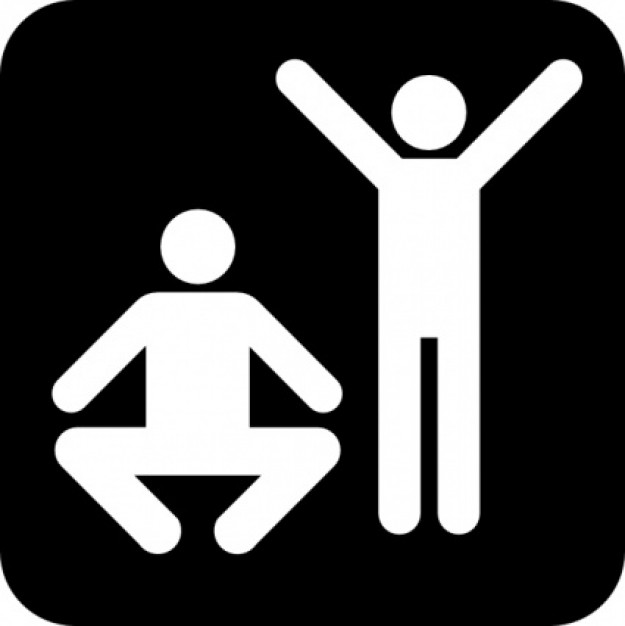 exercise sign in white | Download free Vector