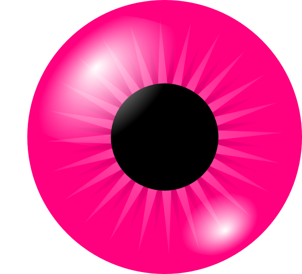 Pink Eye clip art - vector clip art online, royalty free & public ...