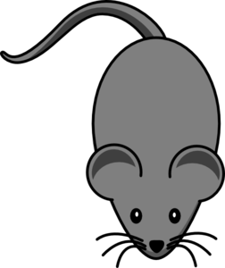 Dark Grey Lab Mouse clip art - vector clip art online, royalty ...