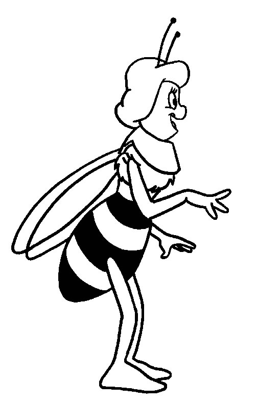 Maya the bee Coloring Pages