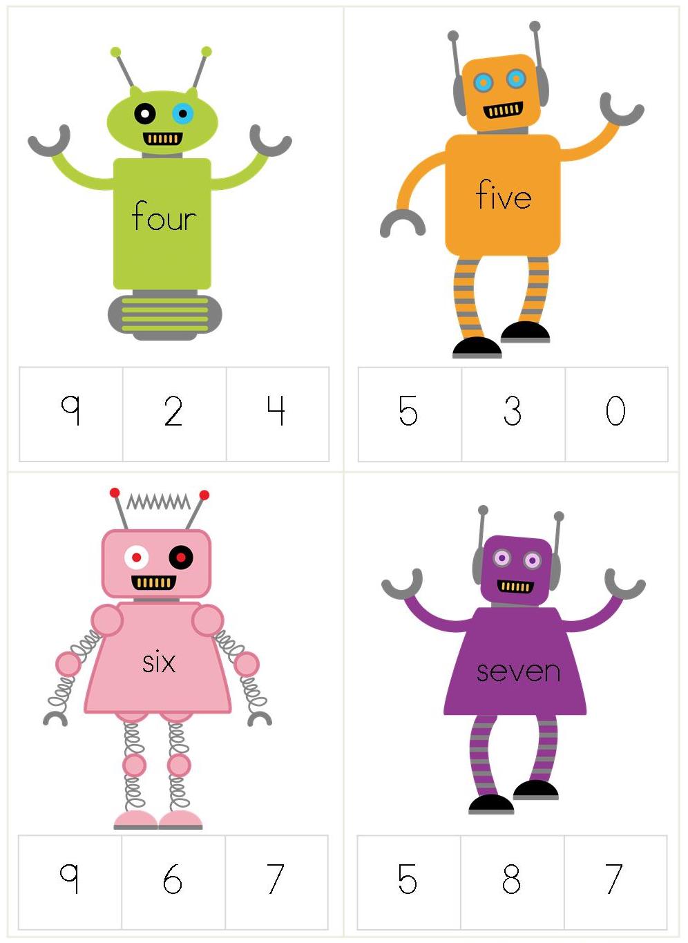 Robot Preschool Pack