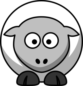White Sheep clip art - vector clip art online, royalty free ...