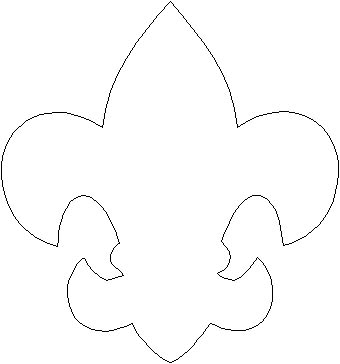 Fleur de lis template for all your Scout pages: Template ...