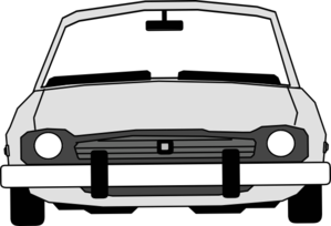 Car Front View With Extended Windshield Clip Art ...