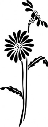 Flowers Silhouette clip art Vector clip art - Free vector for free ...