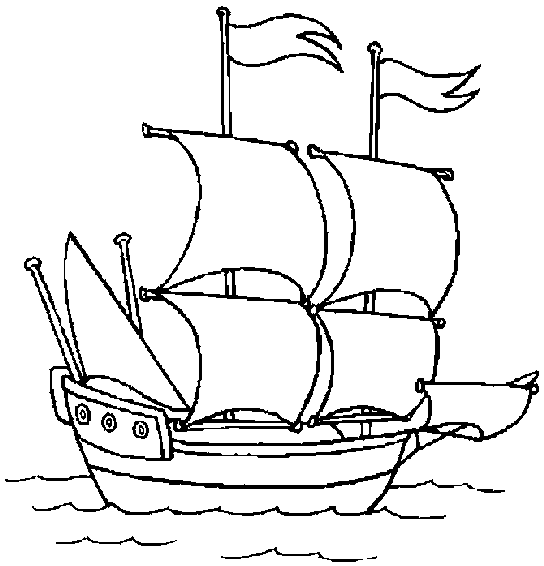 Colouring pictures of boats