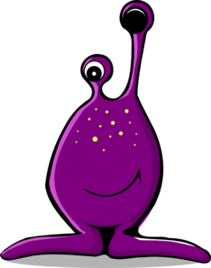 Purple Alien Clip Art - vector clip art online ...