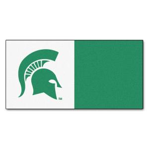 FANMATS Michigan State University 18 in. x 18 in. Carpet Tile (20 ...