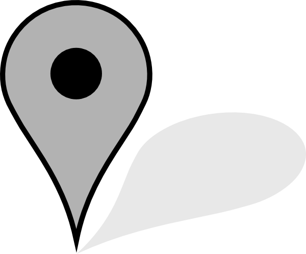 Google Map Pointer Grey Clip Art - vector clip art ...